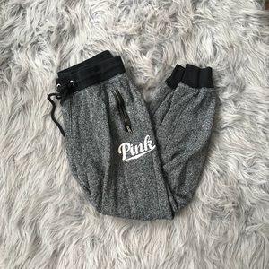 PINK grey joggers